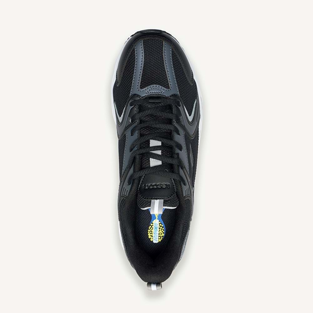 LESCON ORION 3 UNİSEX SNEAKER SPOR AYAKKABI - SİYAH - 36
