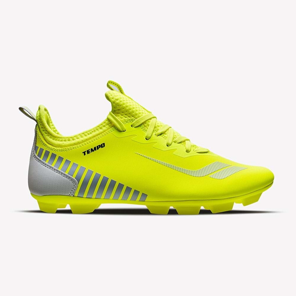 LESCON TEMPO 4 ERKEK KRAMPON FUTBOL AYAKKABISI - FOSFOR YEŞİL - 40