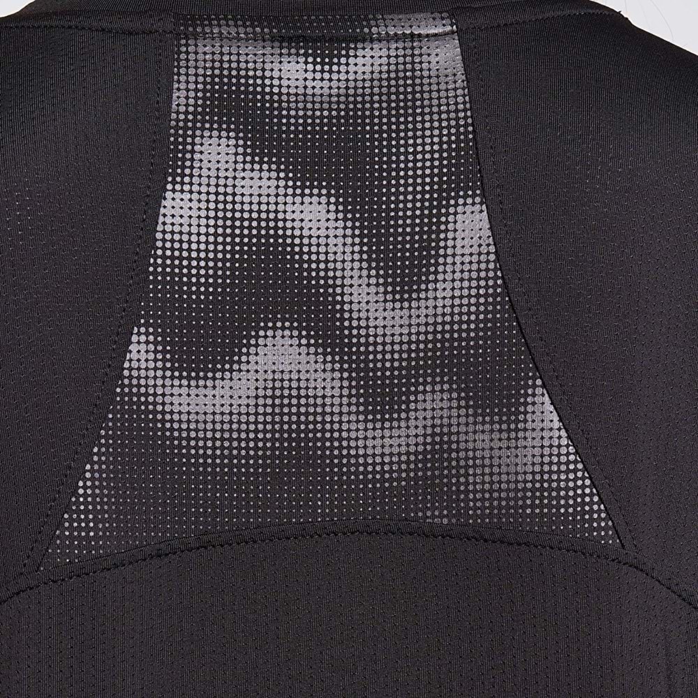 LESCON 26B-2003 KADIN KOŞU KISA KOL TİŞÖRT - SİYAH - L