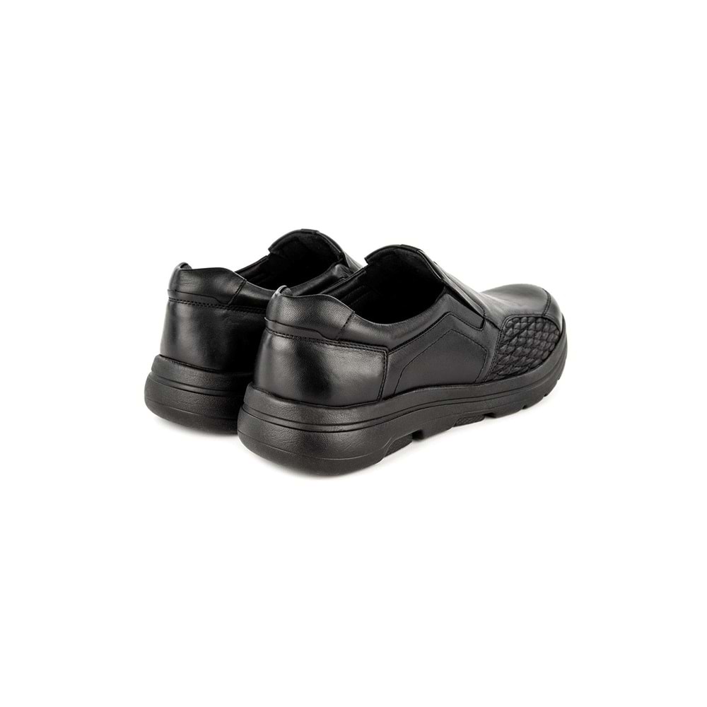 Muya Denver Anatomik Taban Topuk Dikeni Deri Halluks Valgus Kemik Çıkıntısına Uygun Erkek Ayakkabı - Siyah - 40