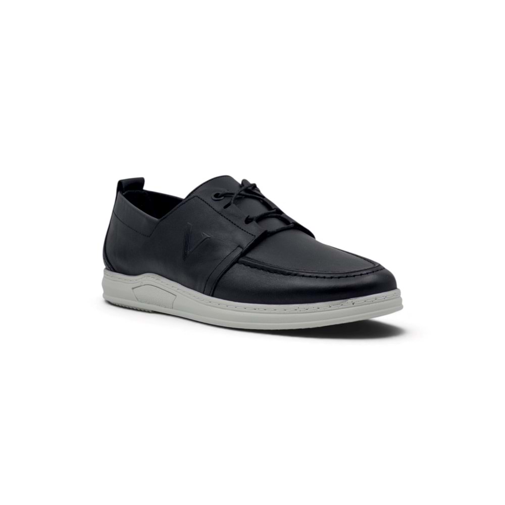 VOYAGER 5591 ERKEK HAKİKİ DERİ CASUAL AYAKKABI - SİYAH - 40