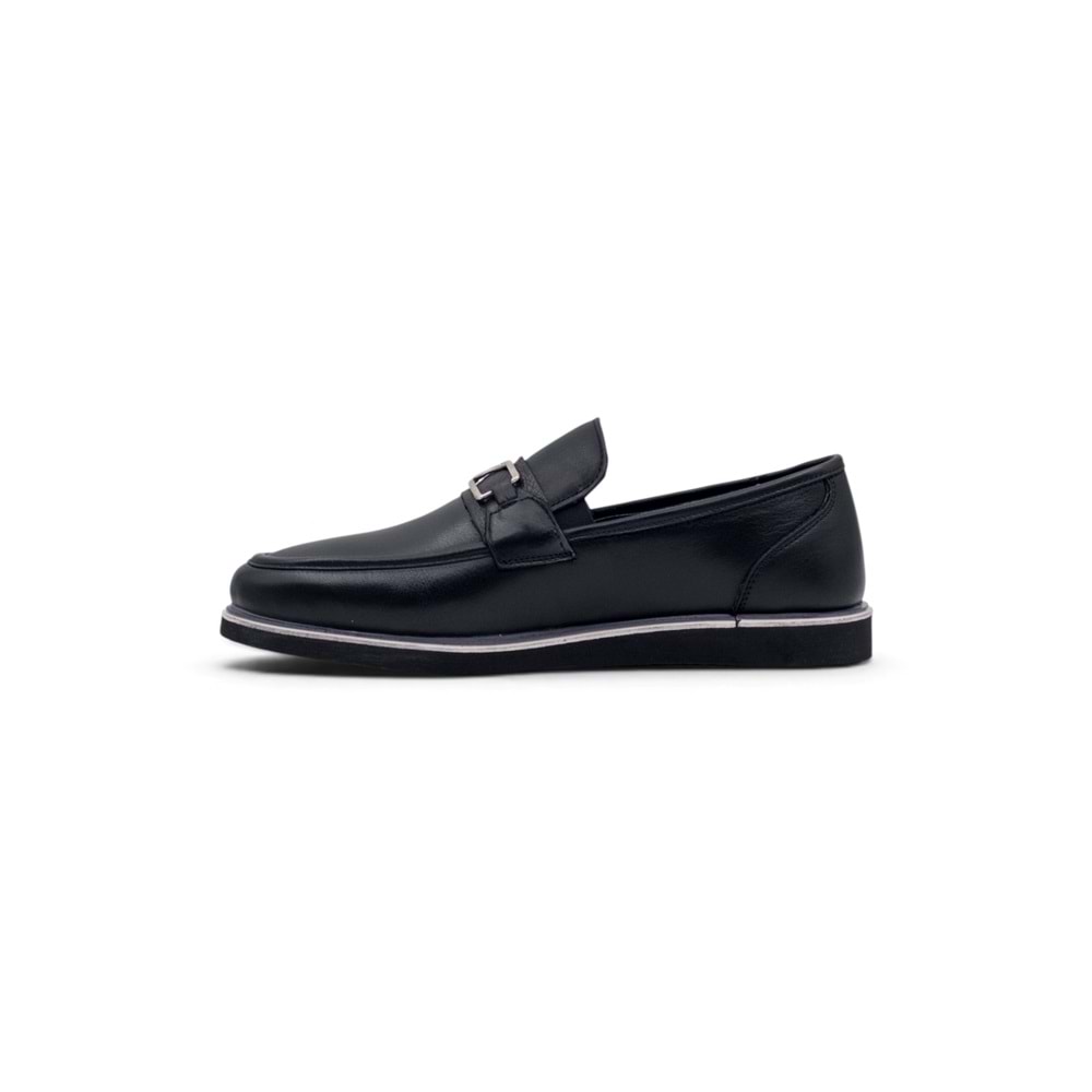 VOYAGER 5768 ERKEK HAKİKİ DERİ LOAFER AYAKKABI - SİYAH - 41