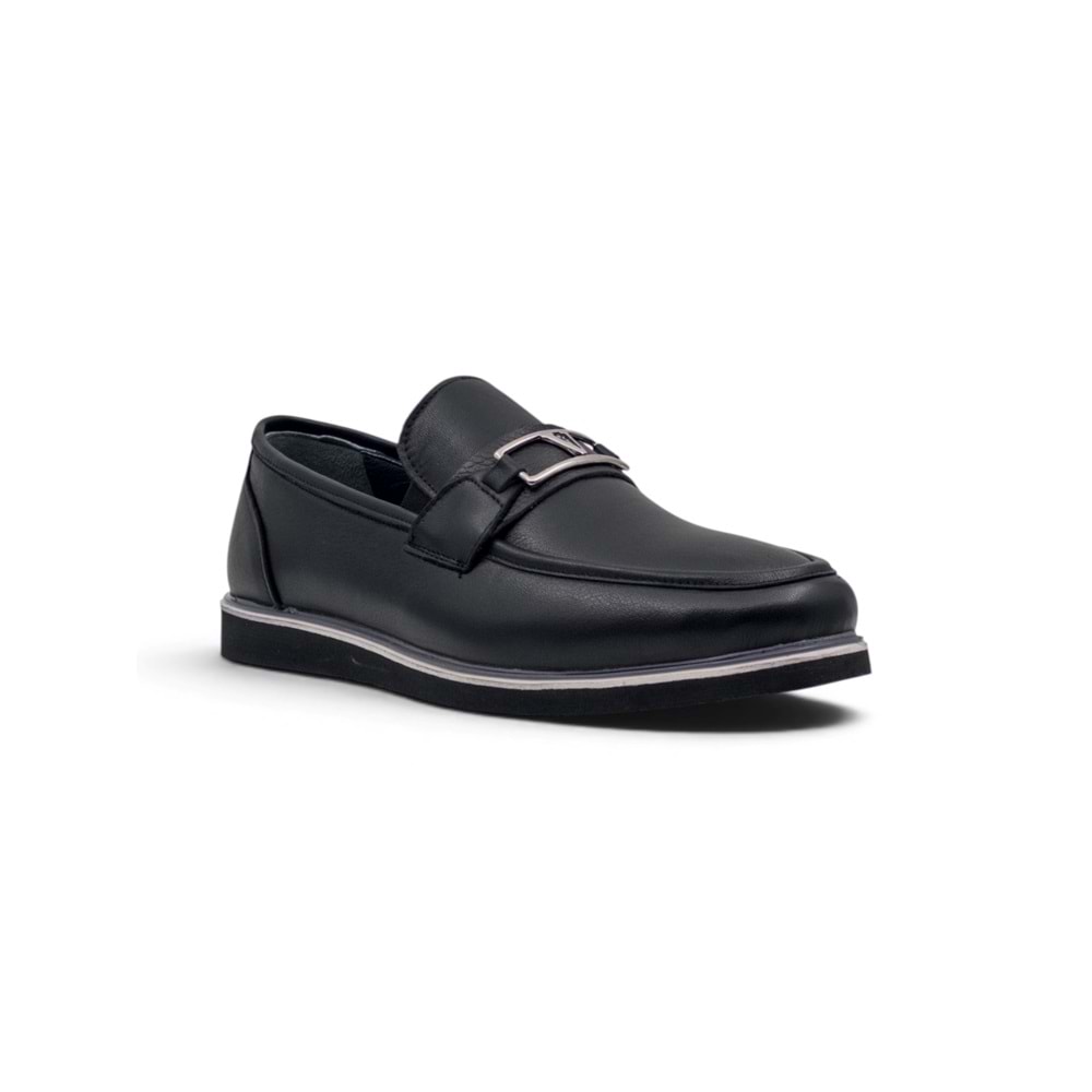 VOYAGER 5768 ERKEK HAKİKİ DERİ LOAFER AYAKKABI - SİYAH - 41