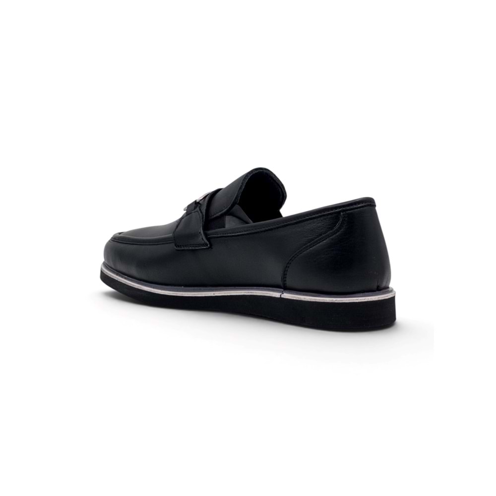 VOYAGER 5768 ERKEK HAKİKİ DERİ LOAFER AYAKKABI - SİYAH - 41