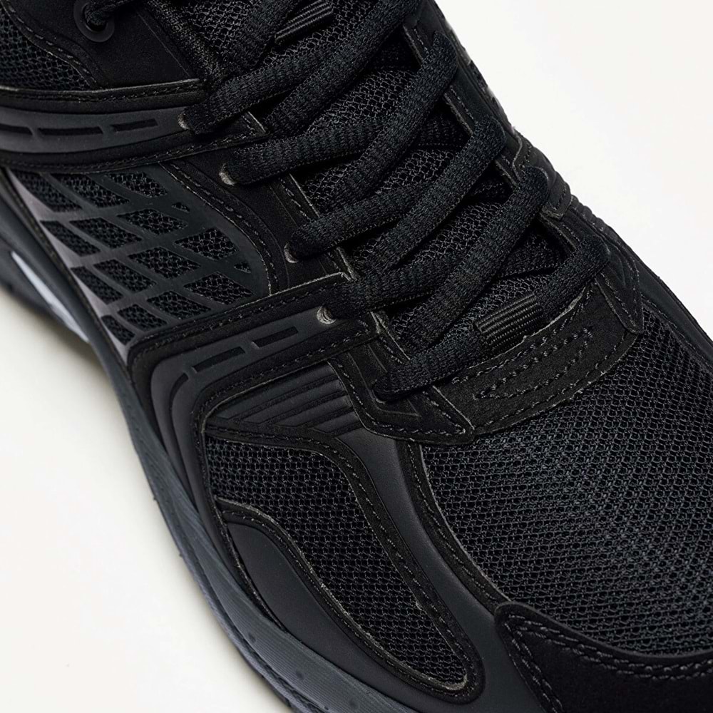LESCON MAGNEZYA ERKEK SNEAKER SPOR AYAKKABI - SİYAH - 40