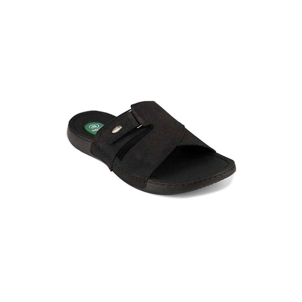 Muya İdunnu Anatomik Taban Jel Destekli Topuk Dikeni Dört Mevsim Erkek Terlik - Siyah - 40