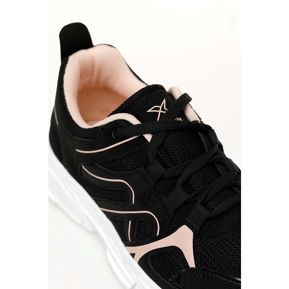 KİNETİX HUGO G 6FX UNİSEX SPOR AYAKKABI - SİYAH - 36