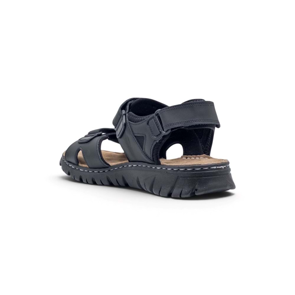 VOYAGER M236 HAKİKİ DERİ ERKEK SANDALET - SİYAH - 40