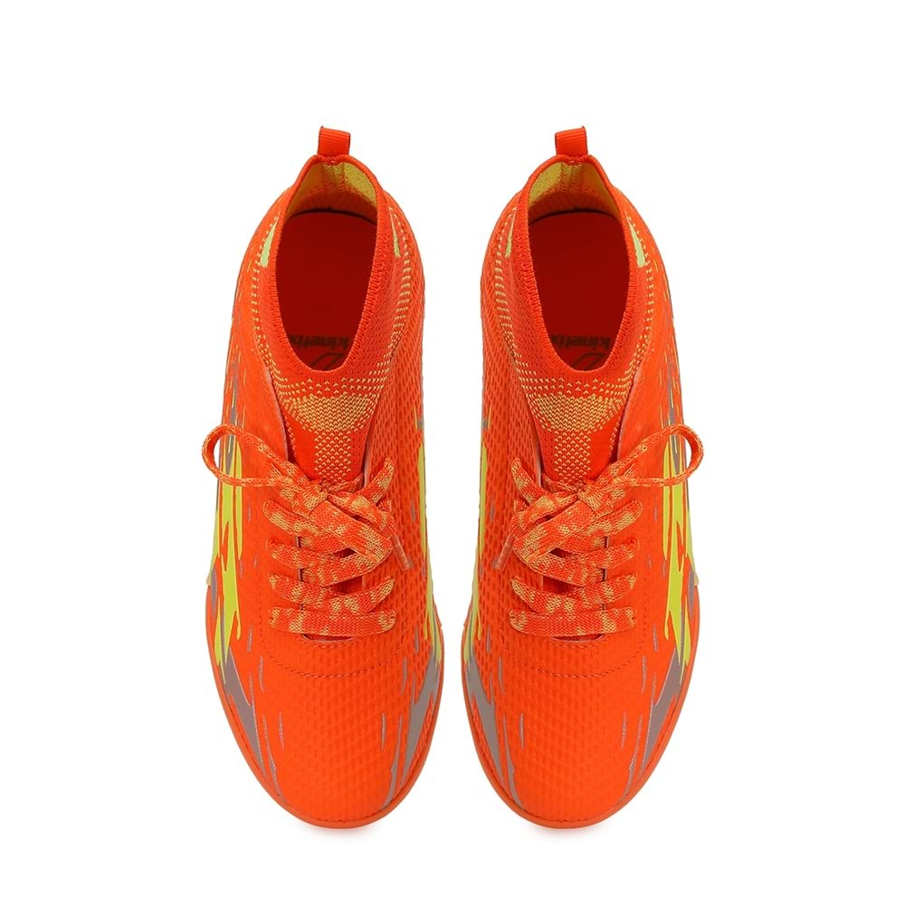 KİNETİX BUMI TF F 6FX ERKEK ÇOCUK HALI SAHA FUTBOL AYAKKABISI - TURUNCU - 34