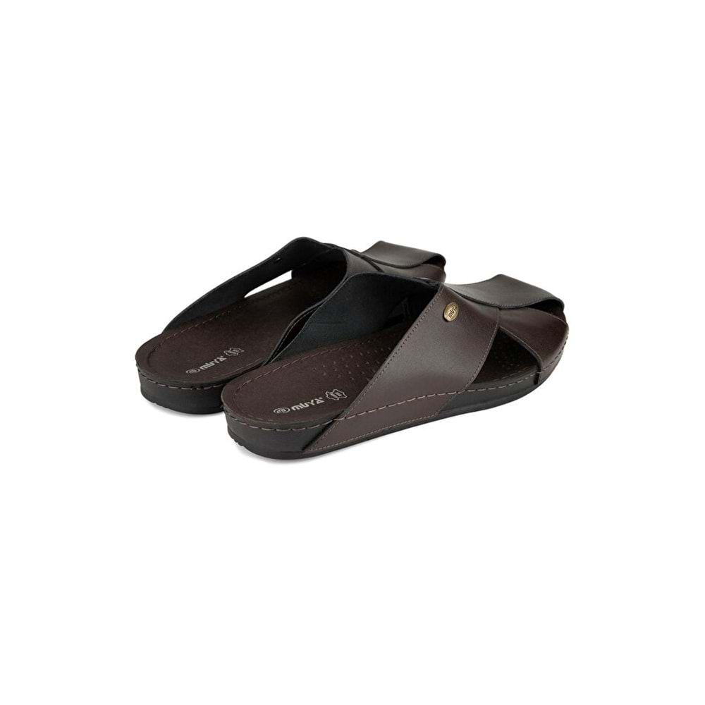 Muya İawn Anatomik Taban Dört Mevsim Erkek Terlik - Kahverengi - 40