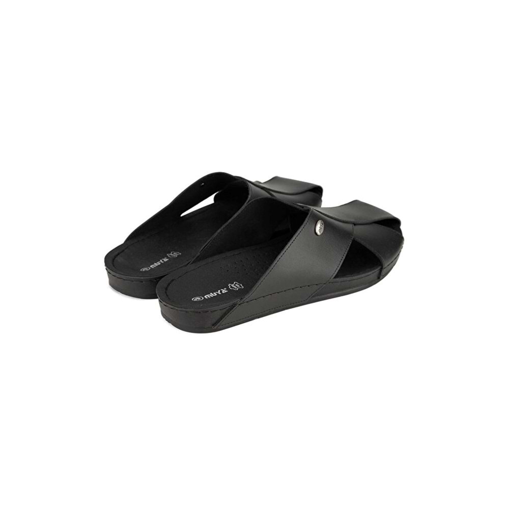 Muya İawn Anatomik Taban Dört Mevsim Erkek Terlik - Siyah - 40