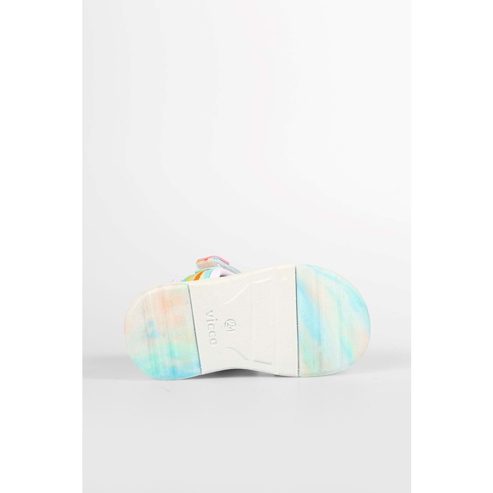 VİCCO FLOW II KIZ ÇOCUK SANDALET - BEYAZ-PEMBE - 30