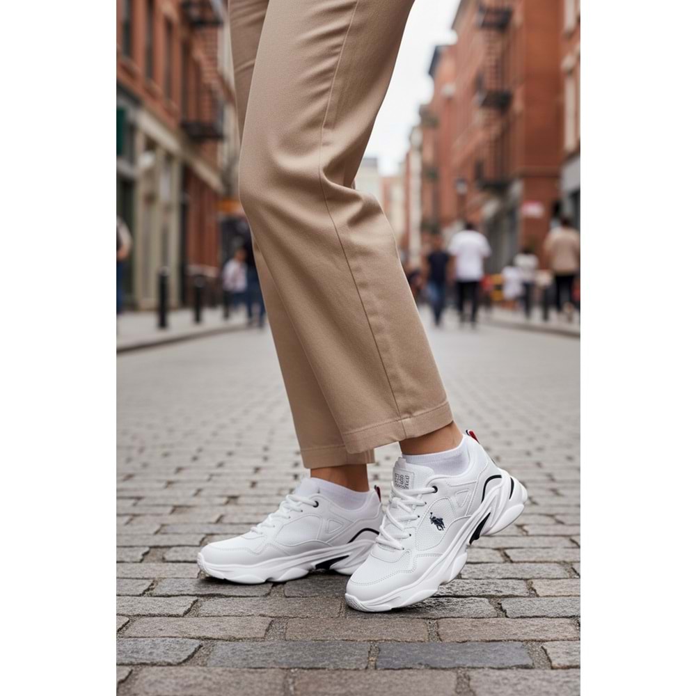 U.S. POLO ASSN. BOB WMN 6FX KADIN SNEAKER - BEYAZ - 40