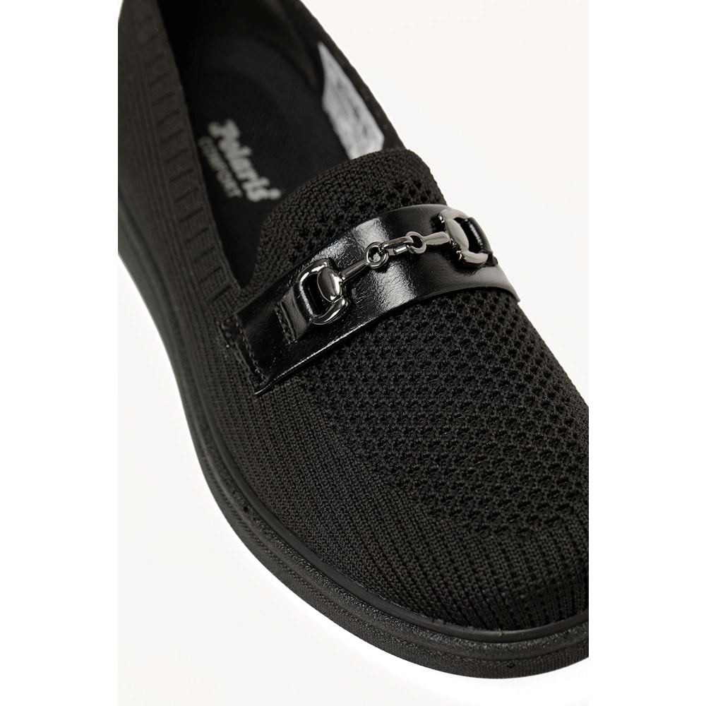 POLARİS 166783.Z6FX KADIN LOAFER AYAKKABI - SİYAH - 38