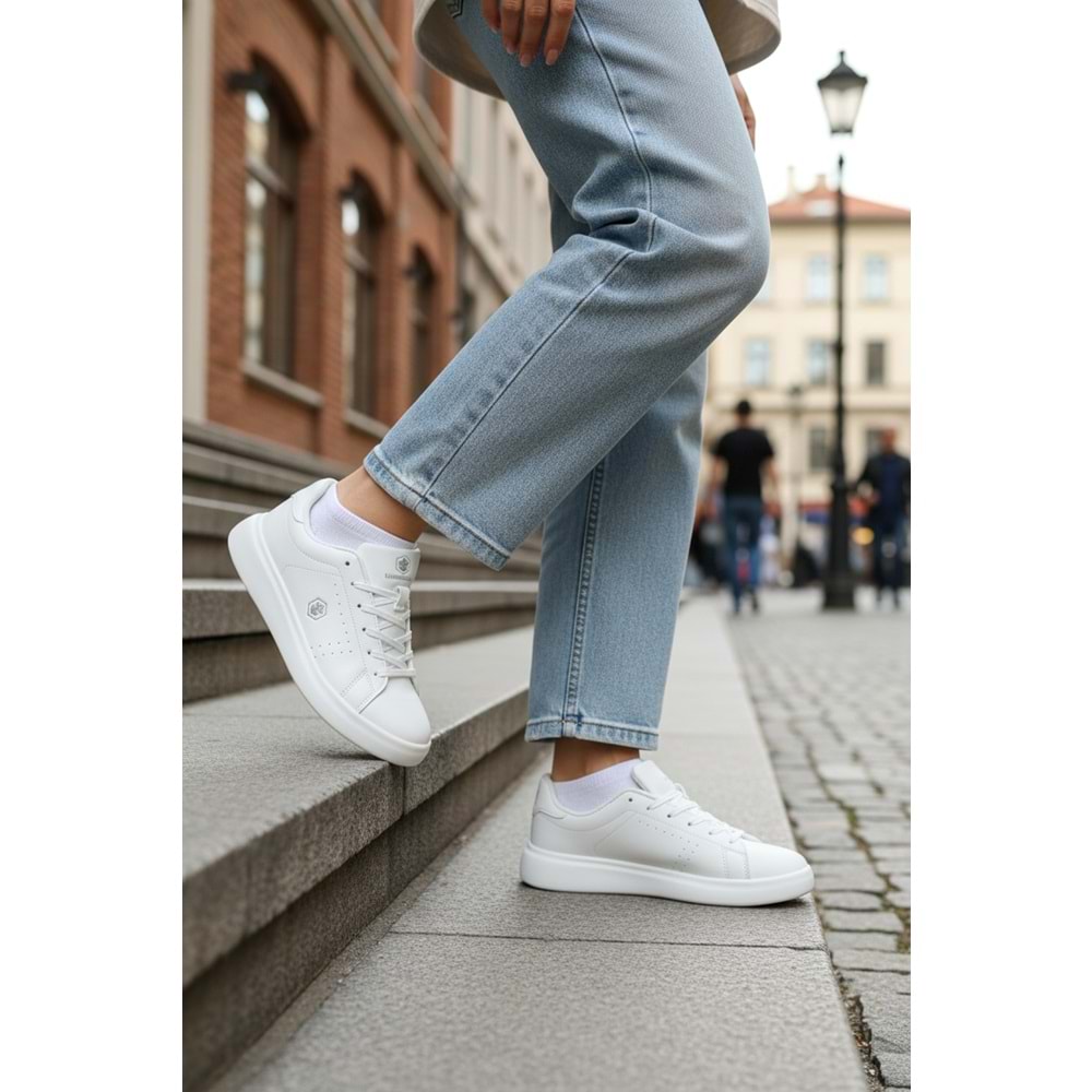 LUMBERJACK HELEN 6FX KADIN SNEAKER - BEYAZ - 40
