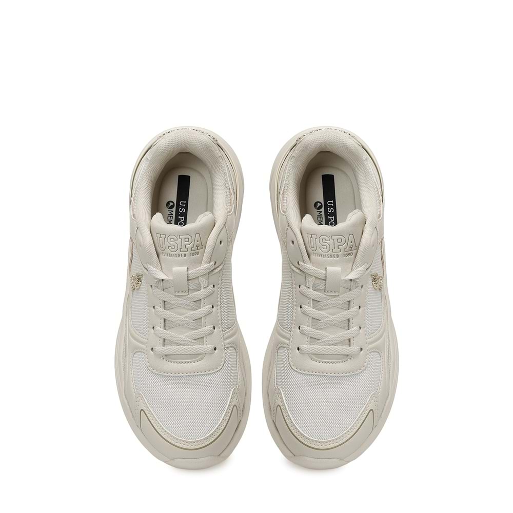 U.S. POLO ASSN. ILINA 6FX KADIN SPOR AYAKKABI - BEJ - 40