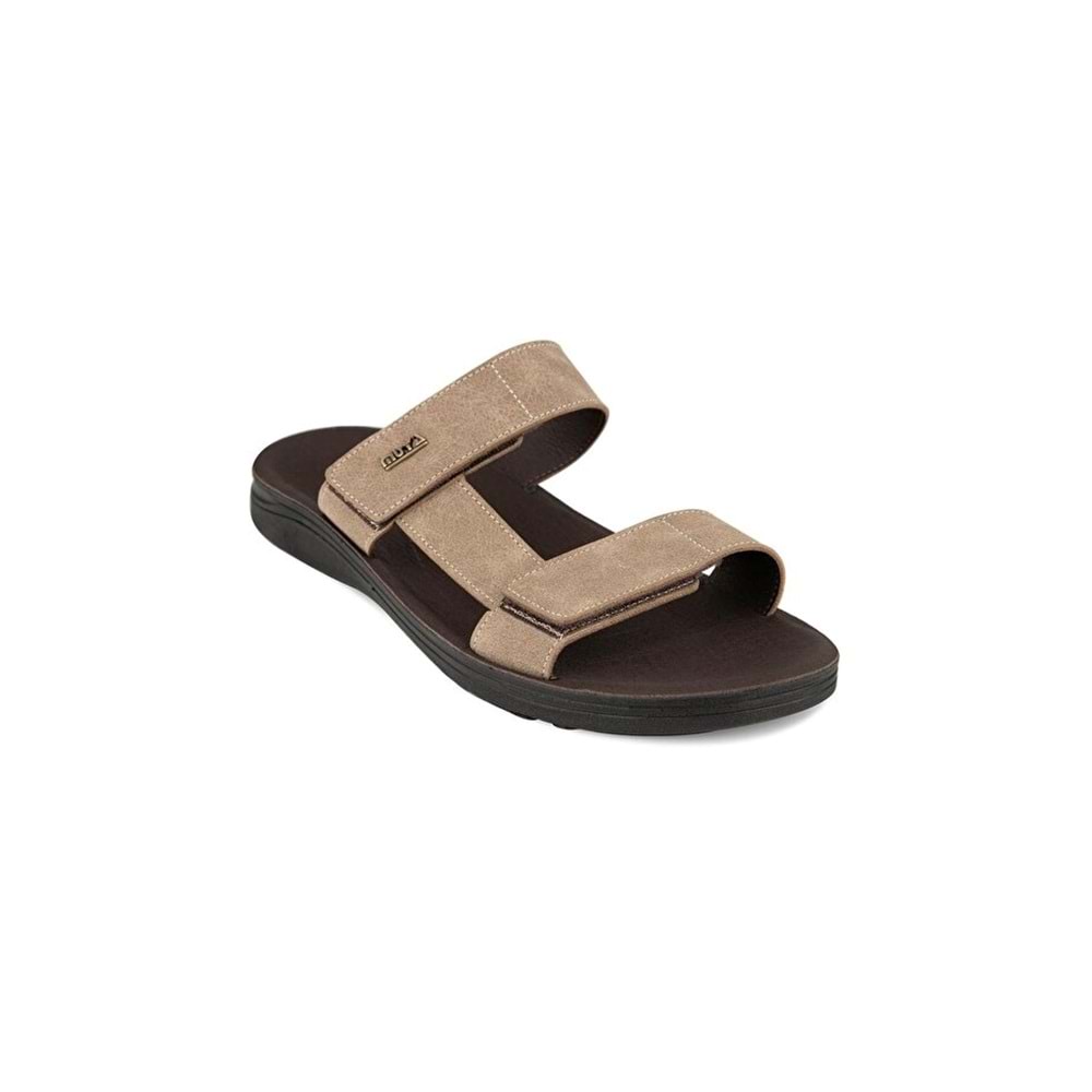 Muya Uttama Anatomik Taban Erkek Terlik - Vizon - 40