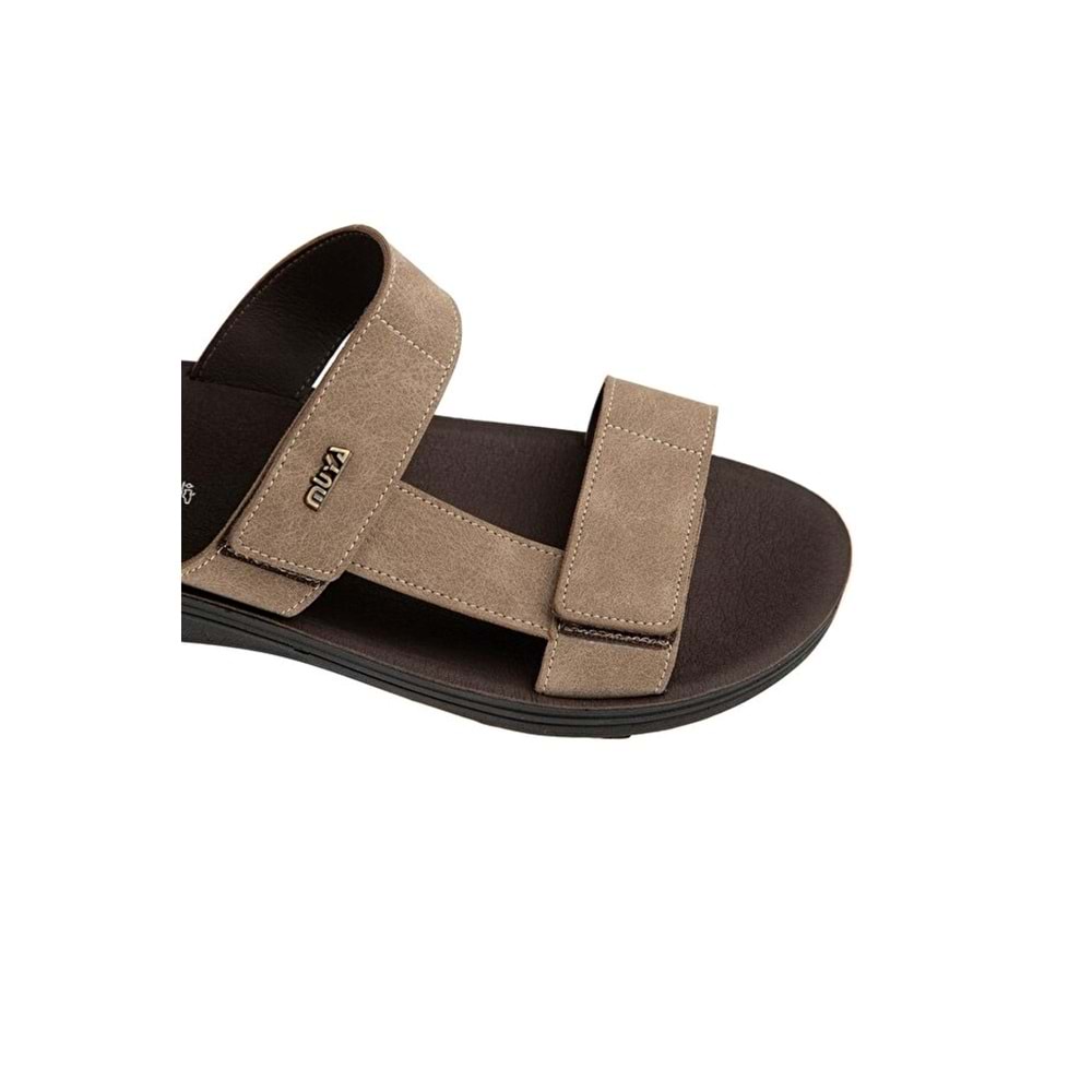 Muya Uttama Anatomik Taban Erkek Terlik - Vizon - 40