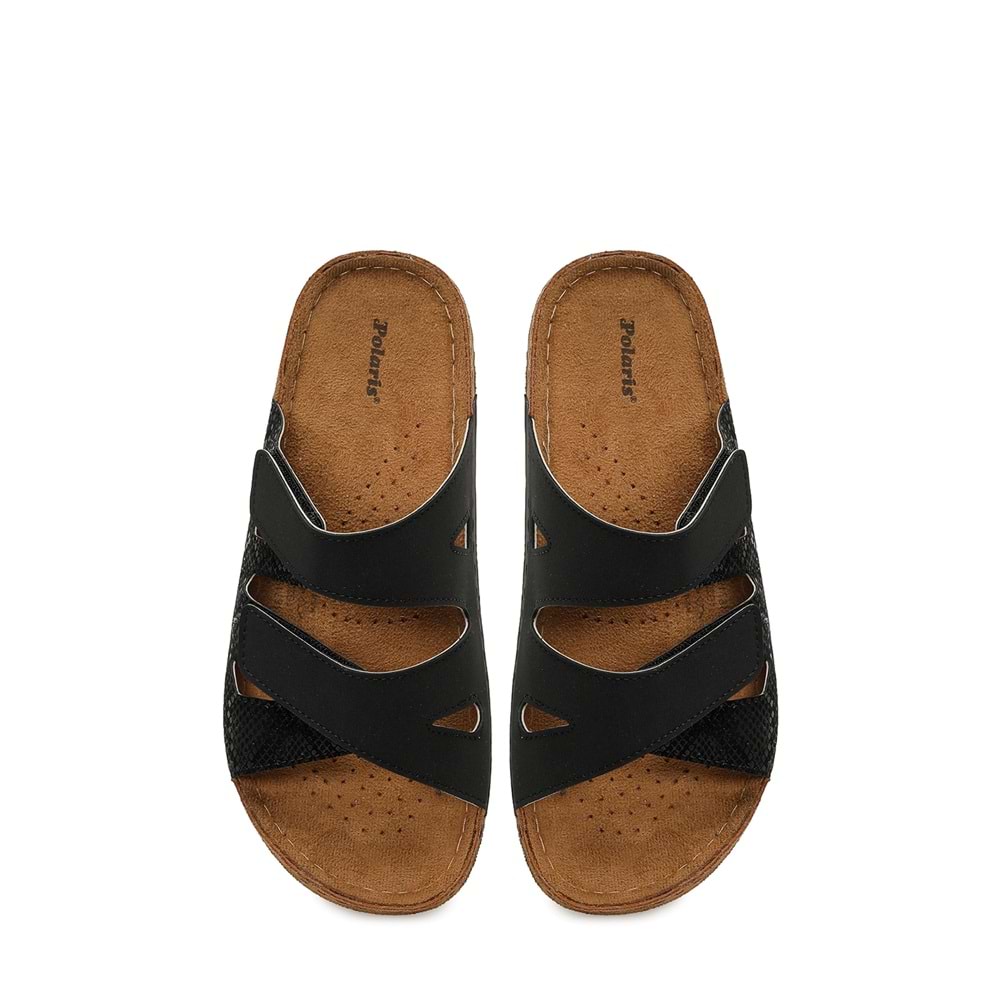 POLARİS 167194.Z6FX COMFORT KADIN TERLİK - SİYAH - 40
