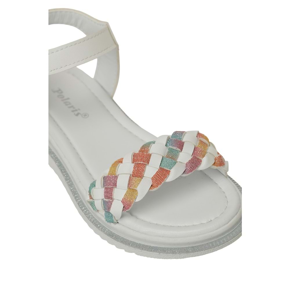 POLARİS İLOK.F6FX KIZ ÇOCUK SANDALET - BEYAZ - 31