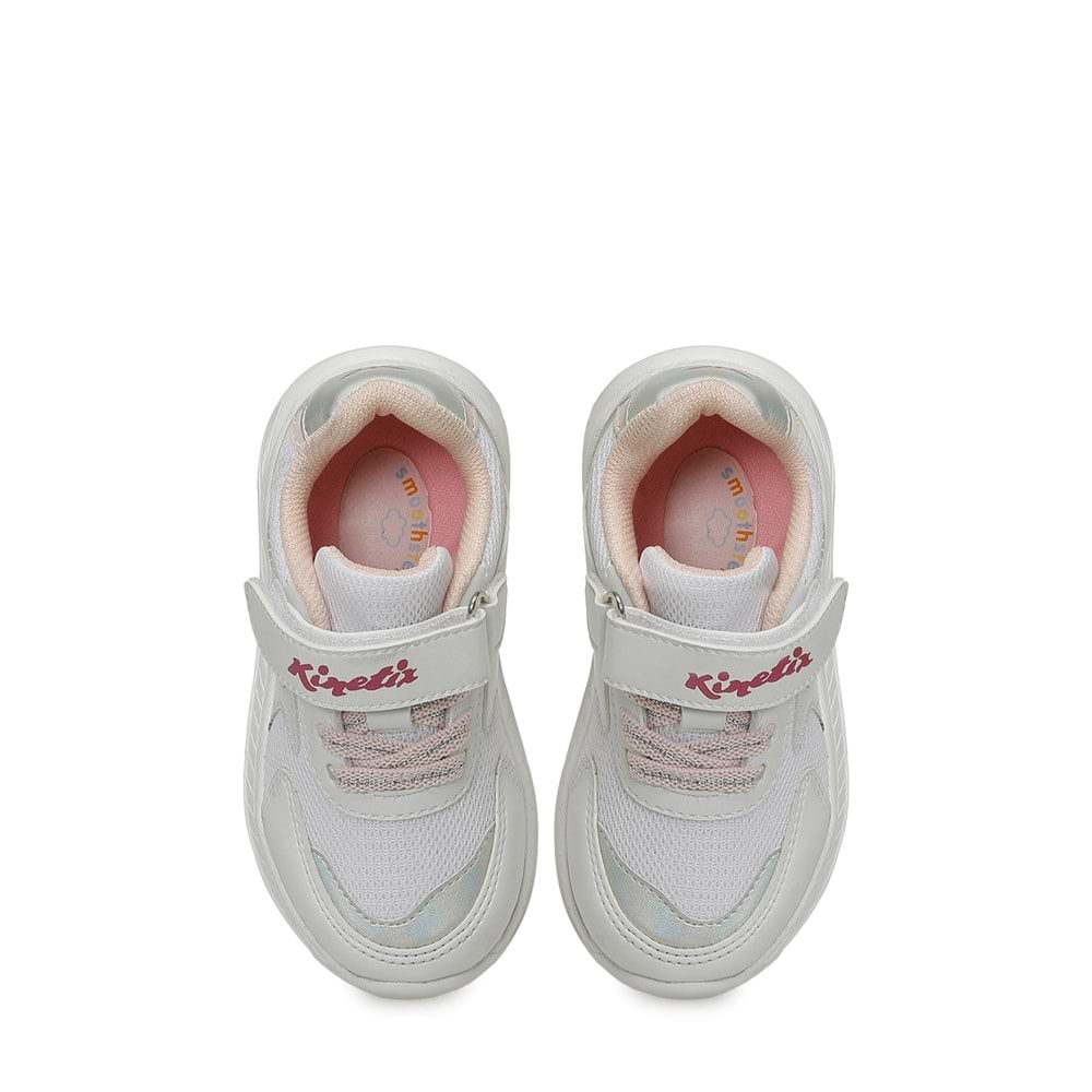 KİNETİX ELIO B 6FX IŞIKLI KIZ BEBEK SPOR AYAKKABI - BEYAZ - 21