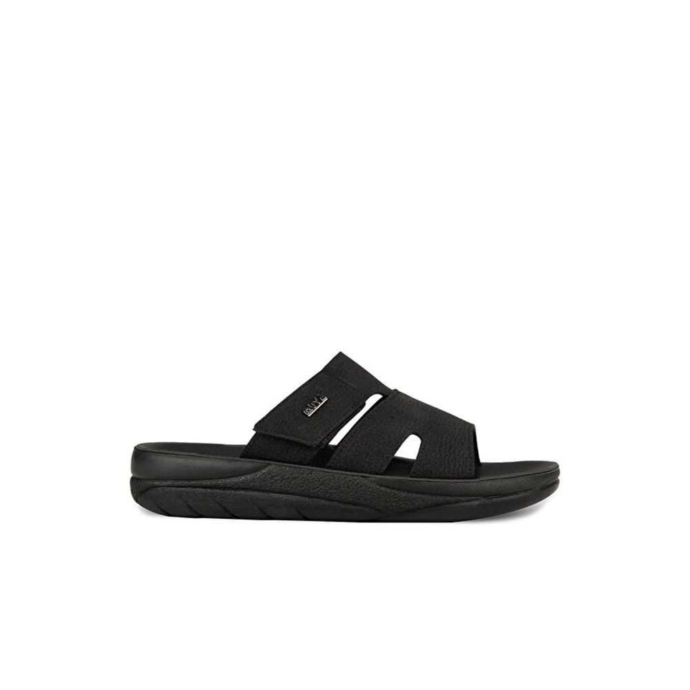 Muya Kalgaw Anatomik Taban Dört Mevsim Erkek Terlik - Siyah - 40