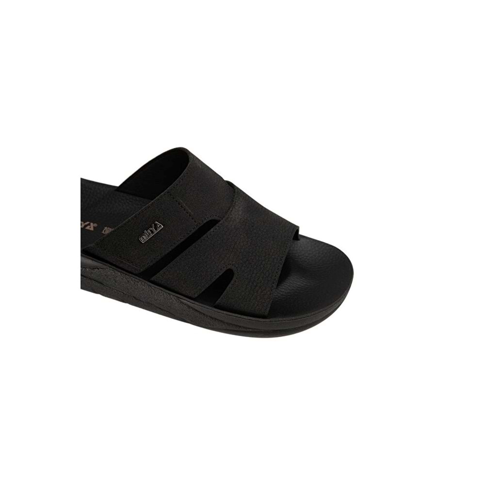 Muya Kalgaw Anatomik Taban Dört Mevsim Erkek Terlik - Siyah - 40