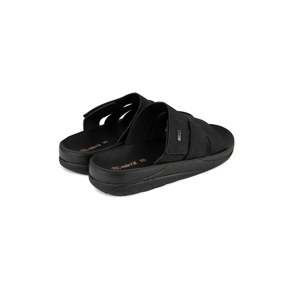 Muya Kalgaw Anatomik Taban Dört Mevsim Erkek Terlik - Siyah - 40