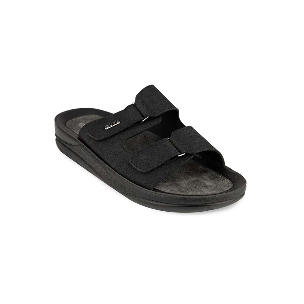 Muya Cuaj Anatomik Taban Dört Mevsim Erkek Terlik - Siyah - 40