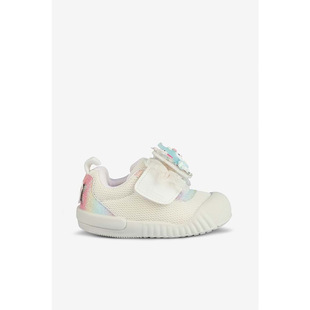 VİCCO SEPİRA KIZ BEBEK İLK ADIM SNEAKER - BEYAZ - 21