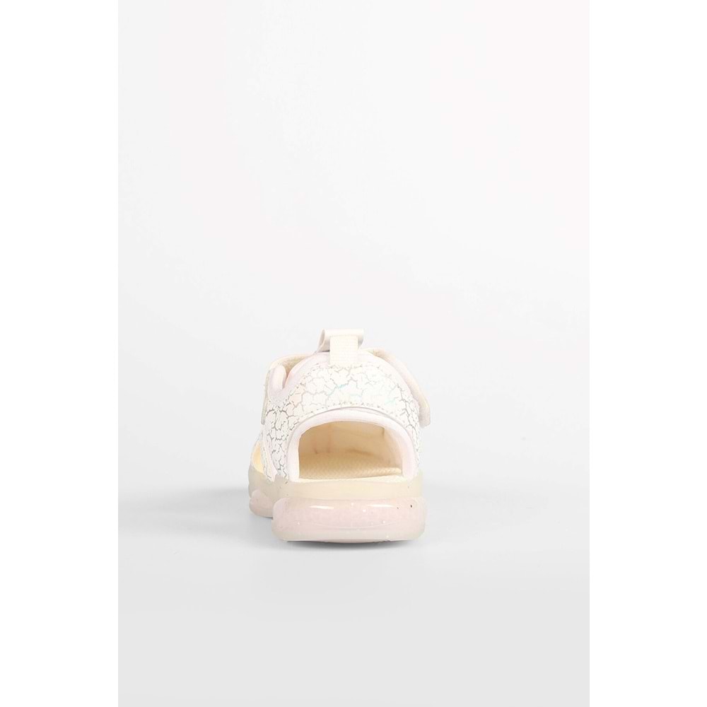 VİCCO MONROVİA IŞIKLI KIZ BEBEK SANDALET - BEYAZ - 23