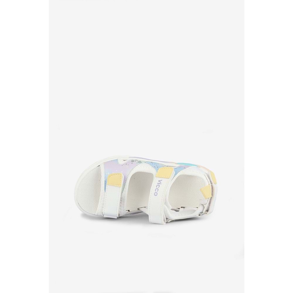 VİCCO PUF KIZ ÇOCUK SANDALET - BEYAZ - 30