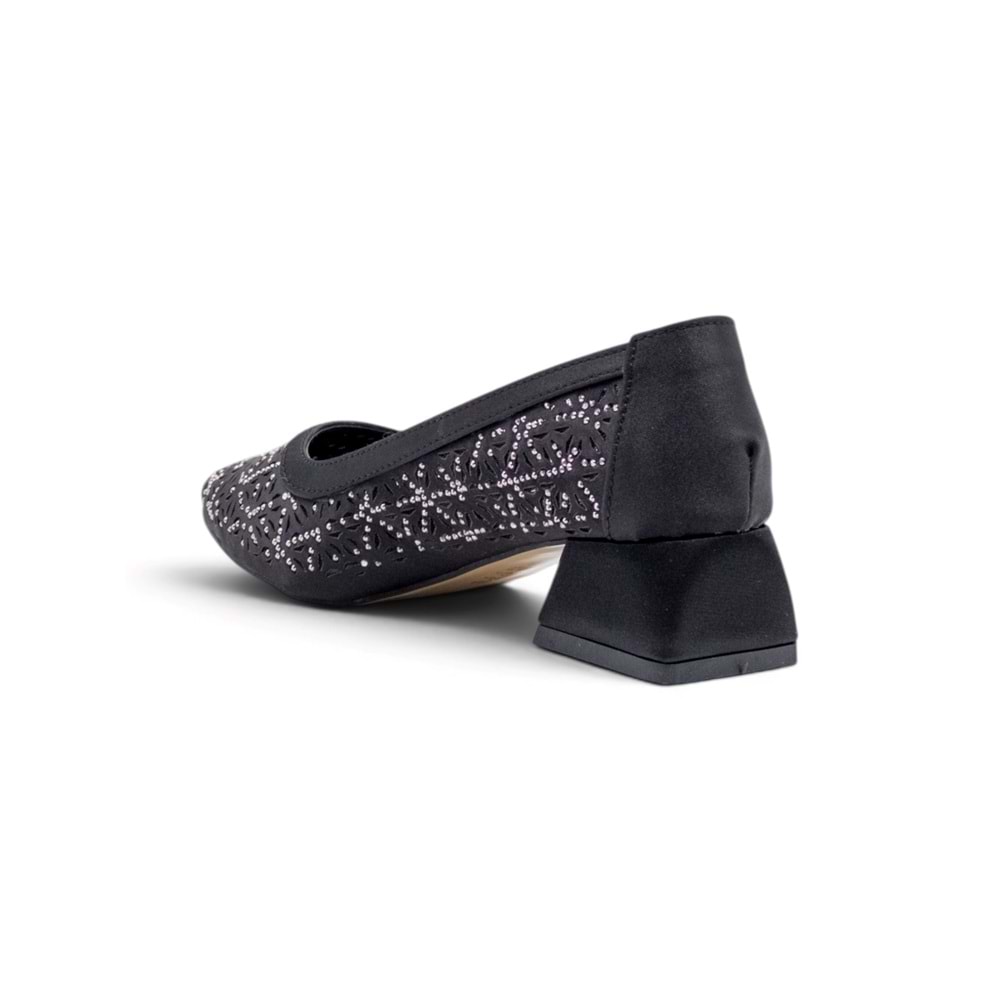 SHOES 0755 TAŞLI KADIN ABİYE - SİYAH - 40