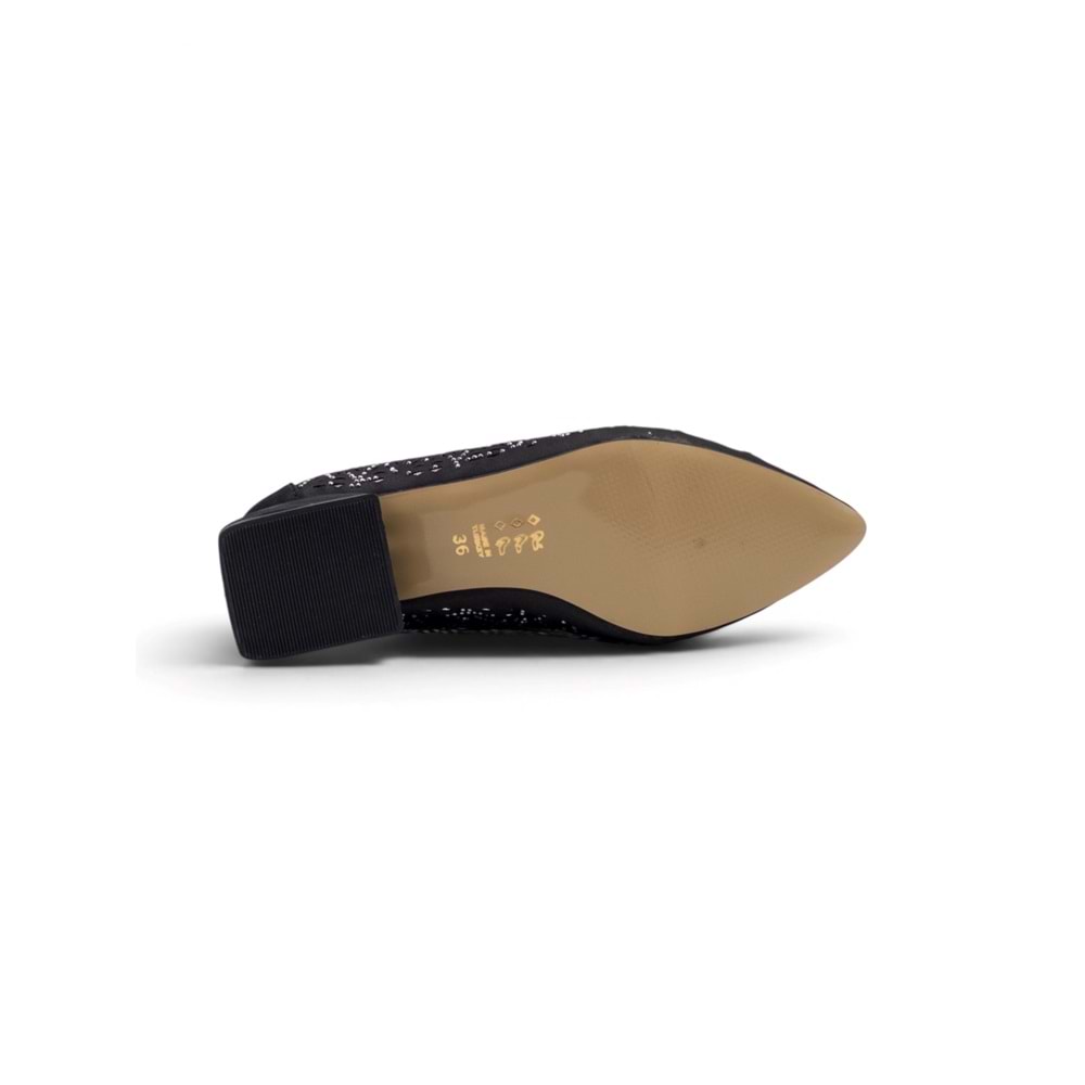 SHOES 0755 TAŞLI KADIN ABİYE - SİYAH - 40