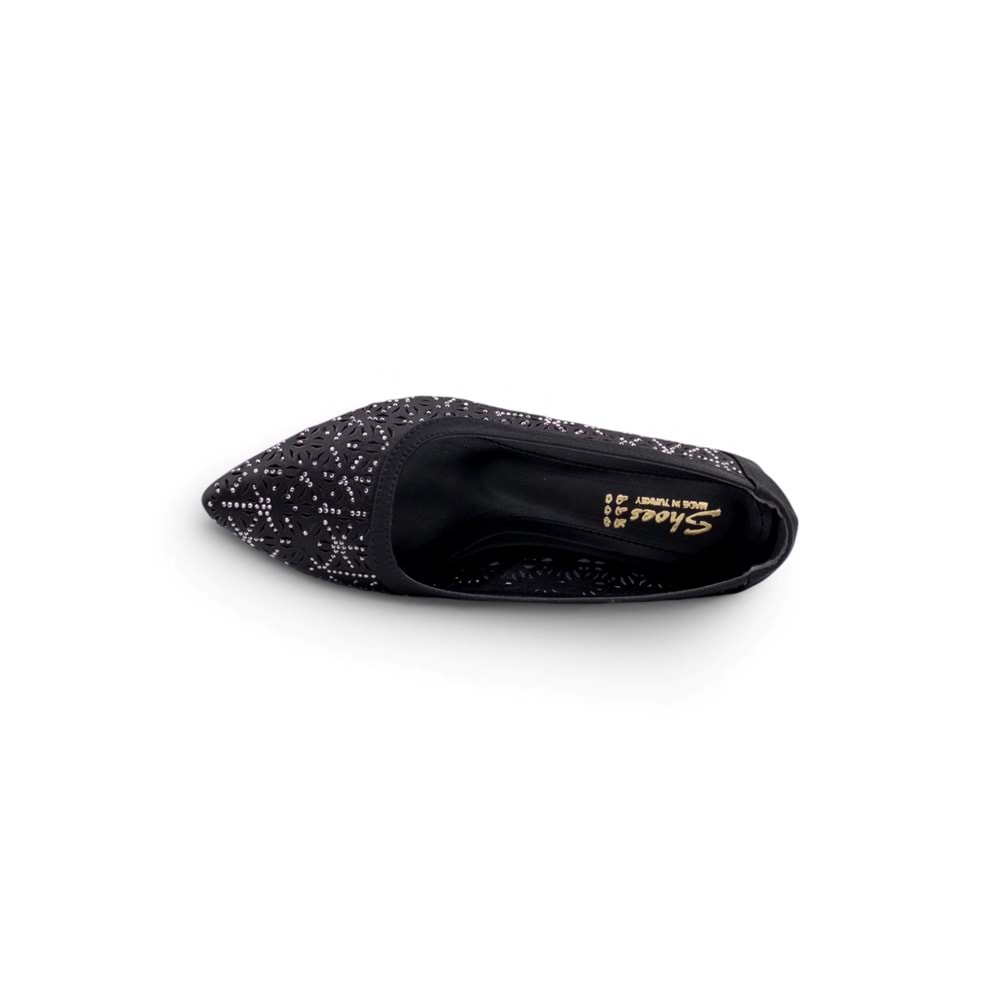 SHOES 0755 TAŞLI KADIN ABİYE - SİYAH - 40
