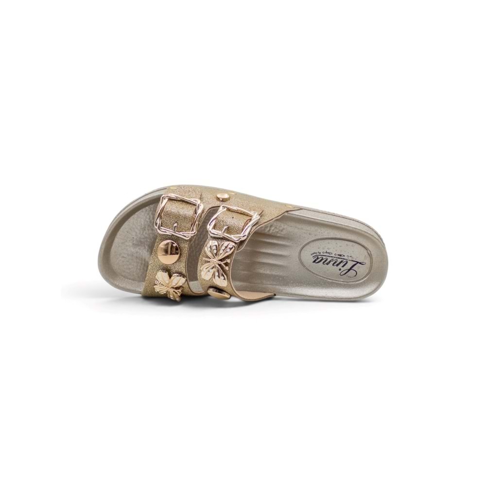 DEMİR 0250 KELEBEKLİ SİMLİ KADIN TERLİK - GOLD - 40