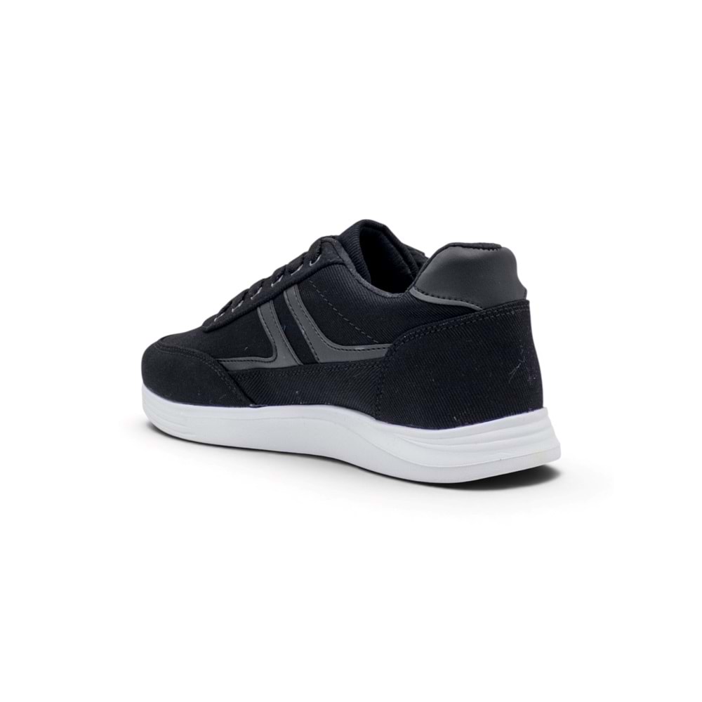 DAKIRS 2036 KETEN ERKEK SNEAKER - SİYAH - 40