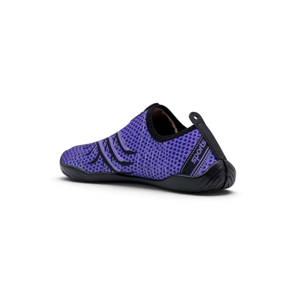 FİFTEEN Z3419 SPIDER UNİSEX AQUA DENİZ HAVUZ PLAJ AYAKKABISI - LİLA-SİYAH - 40