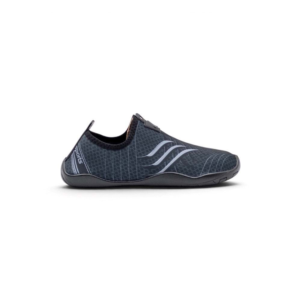 FİFTEEN Z3419 SPIDER UNİSEX AQUA DENİZ HAVUZ PLAJ AYAKKABISI - SİYAH-GRİ - 38