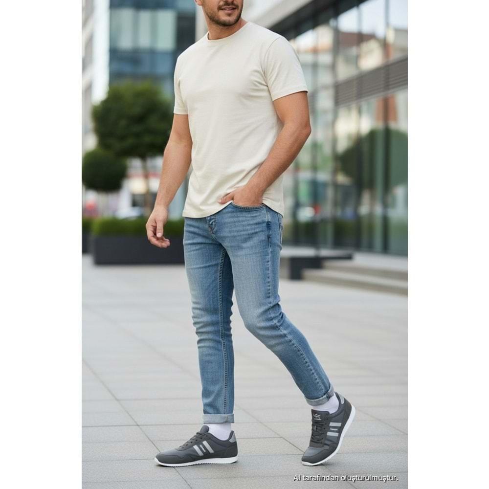 KİNETİX MARTER PU 6PR ERKEK SNEAKER - K.GRİ - 40