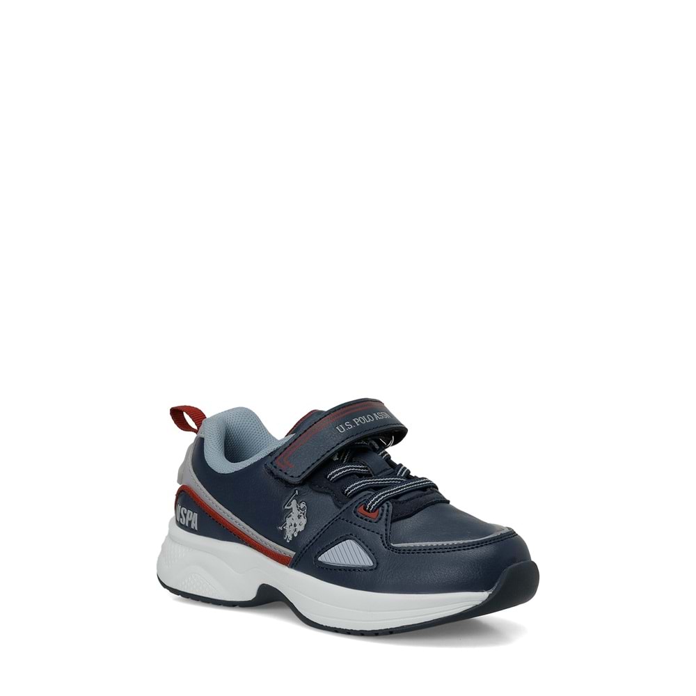 U.S. POLO ASSN. LESSA JR 6PR ERKEK ÇOCUK SPOR AYAKKABI - LACİVERT - 30