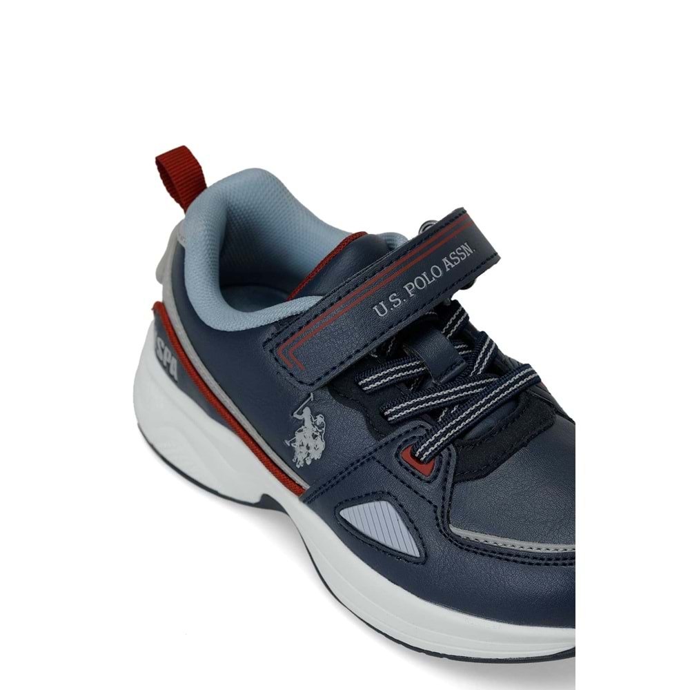 U.S. POLO ASSN. LESSA JR 6PR ERKEK ÇOCUK SPOR AYAKKABI - LACİVERT - 30