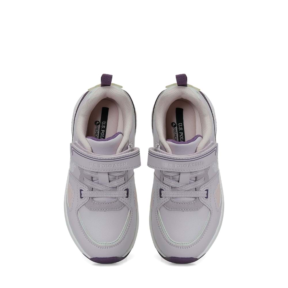 U.S. POLO ASSN. LESSA JR 6PR KIZ ÇOCUK SPOR AYAKKABI - LİLA - 30