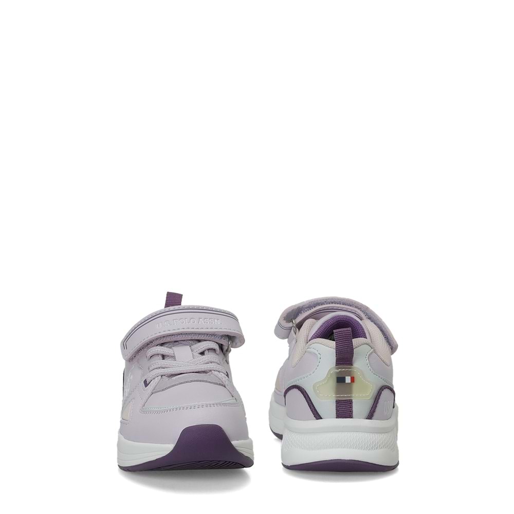 U.S. POLO ASSN. LESSA JR 6PR KIZ ÇOCUK SPOR AYAKKABI - LİLA - 30