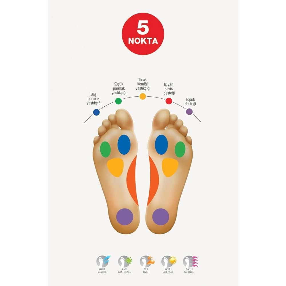 POLARİS NETHY.M 6PR 5 NOKTA ERKEK COMFORT AYAKKABI - KAHVERENGİ - 45
