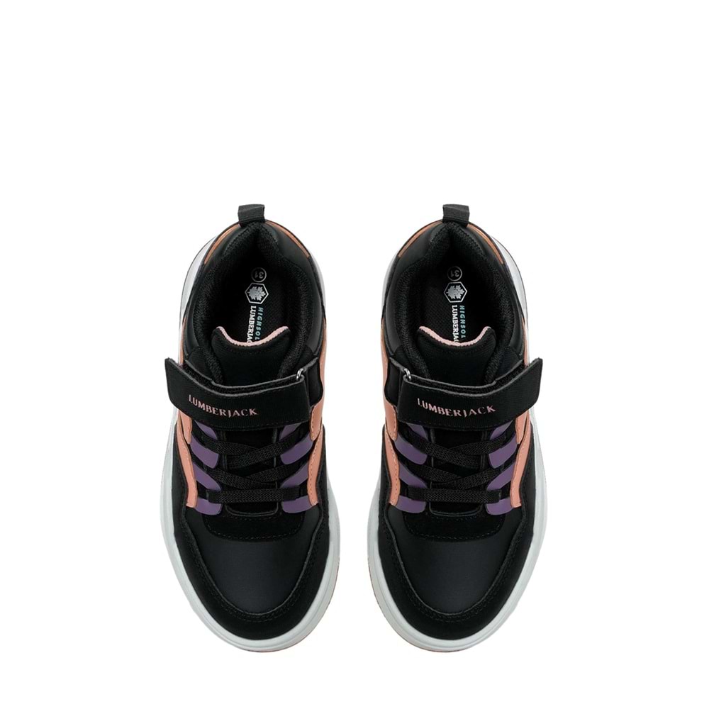 LUMBERJACK STRIKE 6PR KIZ ÇOCUK SNEAKER - SİYAH - 31