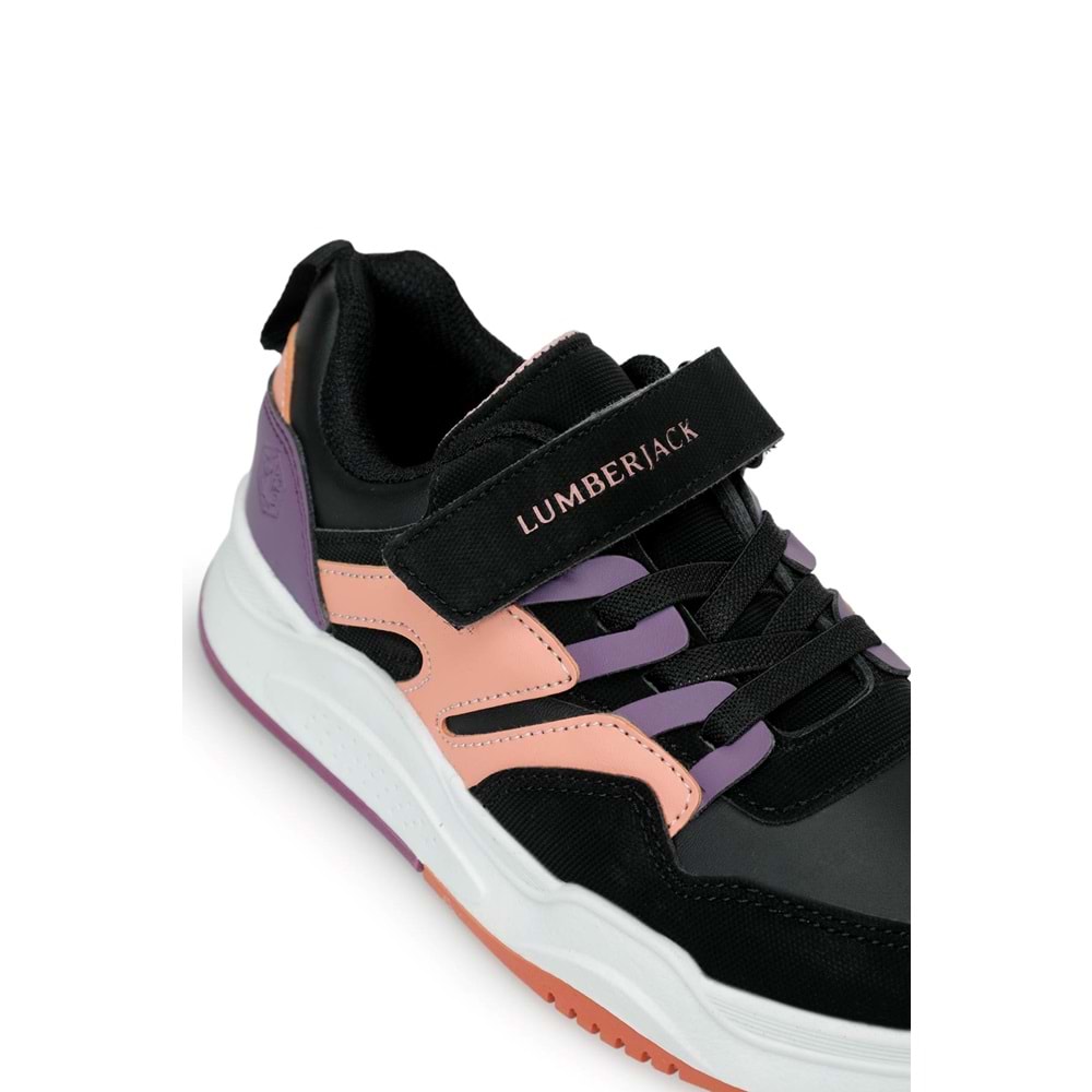 LUMBERJACK STRIKE 6PR KIZ ÇOCUK SNEAKER - SİYAH - 31