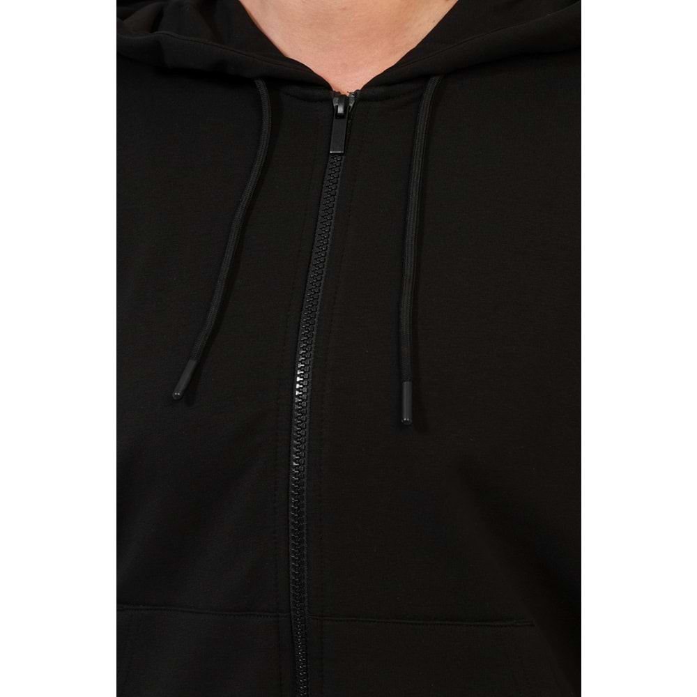 LUMBERJACK 18SN77 FULL ZIP 6PR KADIN EŞOFMAN ÜSTÜ - SİYAH - L