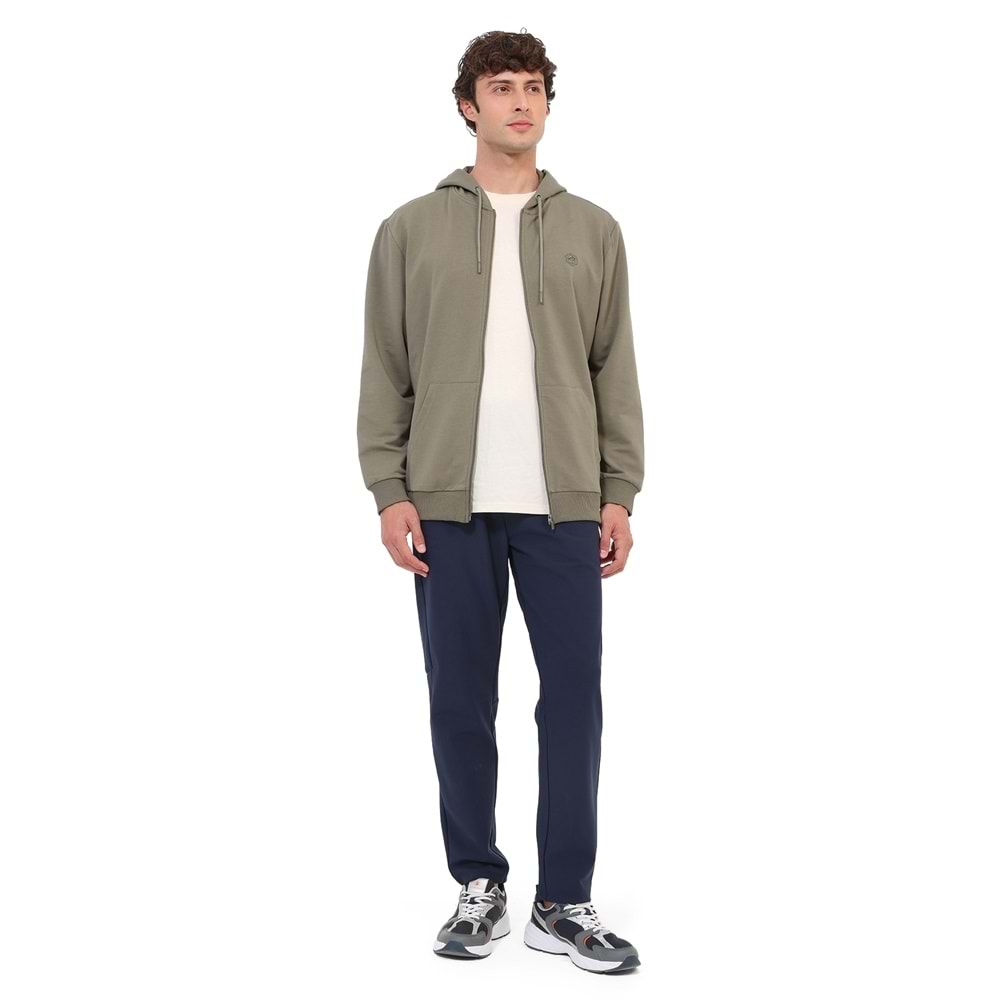 LUMBERJACK MB SN72 FZ HOD 6PR ERKEK EŞOFMAN ÜSTÜ - HAKİ - L