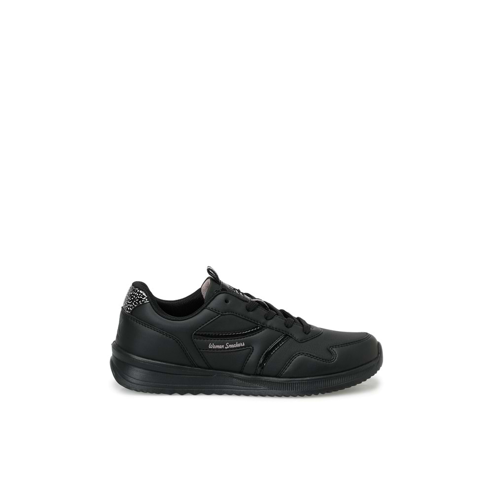 KİNETİX CHIRON PU W 6PR KADIN SNEAKER - SİYAH - 40